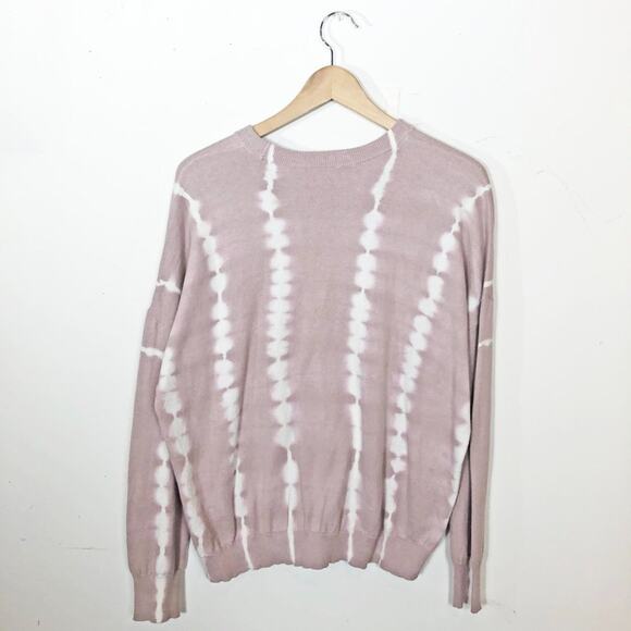 ATM Sunset Pink Tie Dye Cashmere Crew Neck Sweater M - Picture 6 of 6